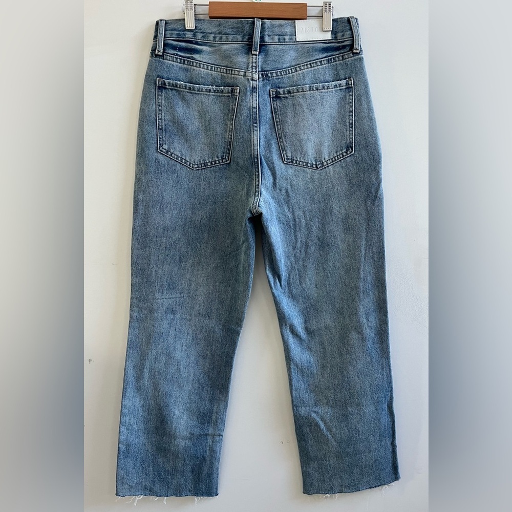 PISTOLA Jeans Women Size:28 Charlie High Rise Distressed Straight Leg Button Fly - Picture 4 of 17